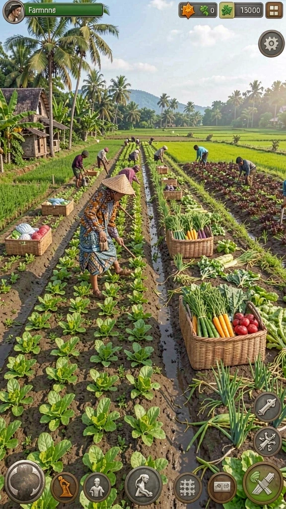 v87 - Lingkungan permainan yang indah dan interaktif.